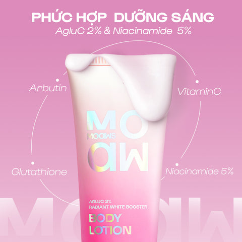 Body Lotion Dưỡng Ẩm Trắng Da MOAW MOAWS 230g