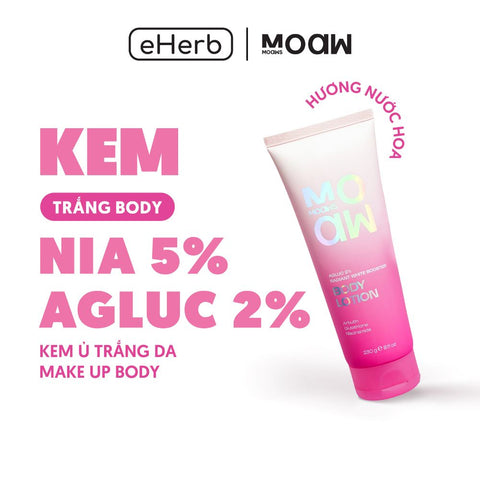 Body Lotion Dưỡng Ẩm Trắng Da MOAW MOAWS 230g