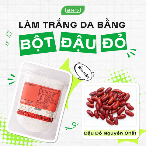 Cách làm trắng da bằng bột đậu đỏ