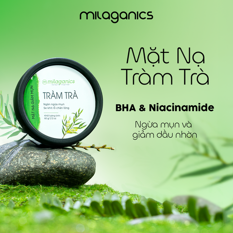 [MUA 2 GIẢM 50%] Mặt Nạ Đất Sét Tràm Trà MILAGANICS 60g