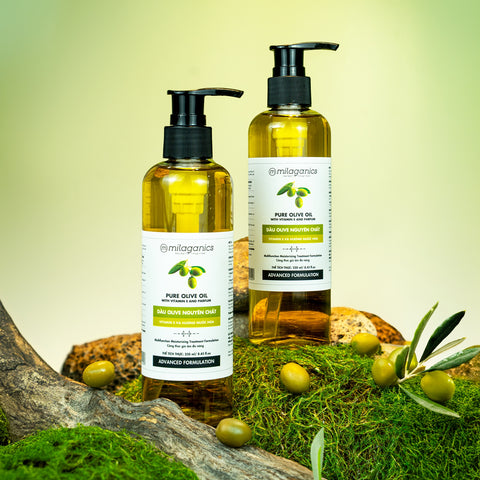 [MUA 1 TẶNG 1] Dầu Olive & Vitamin E Nguyên Chất MILAGANICS 250ml