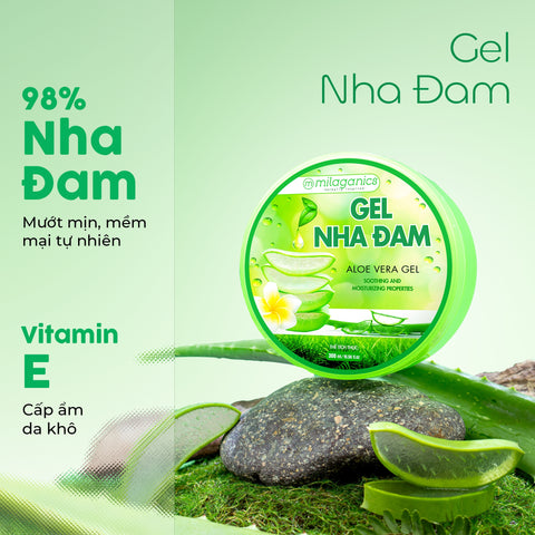 [MUA 1 TẶNG 1 GEL NHA ĐAM 150ML] Gel Nha Đam MILAGANICS 300g