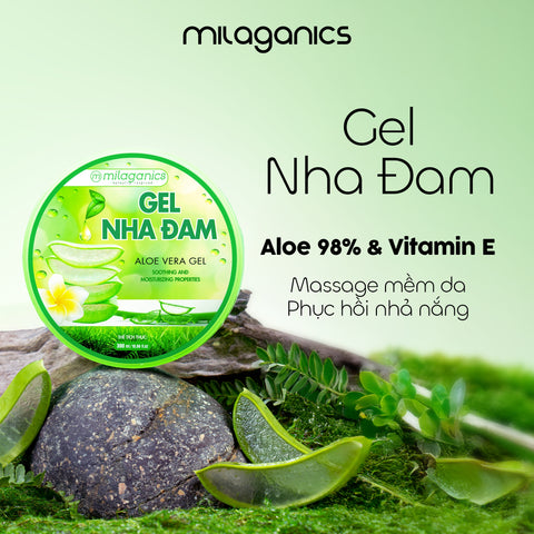 [MUA 1 TẶNG 1 GEL NHA ĐAM 150ML] Gel Nha Đam MILAGANICS 300g