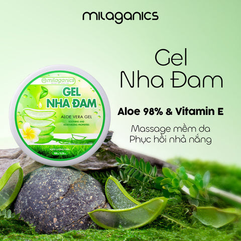 [MUA 1 TẶNG 1 GEL NHA ĐAM 150ML] Gel Nha Đam MILAGANICS 300g