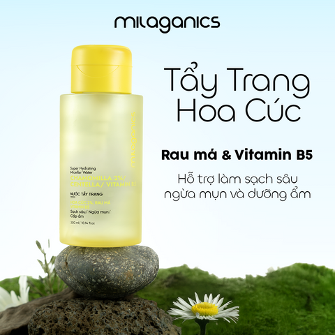 [MUA 2 GIẢM 50%] Toner Hoa Cúc Niaciamide 3% và AHA MILAGANICS 240ml