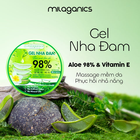 [MUA 1 TẶNG 1 GEL NHA ĐAM 150ML] Gel Nha Đam MILAGANICS 300g