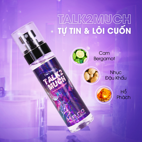 [MUA 1 TẶNG 1 BE LOVER 105ML] Bodymist Xịt Thơm Body Unisex BODYMISS 105ml